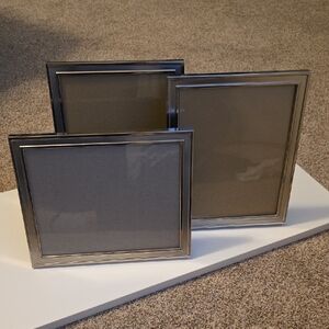 Silver Photo Frame Set Of 3 - 8x10 Photo Frame